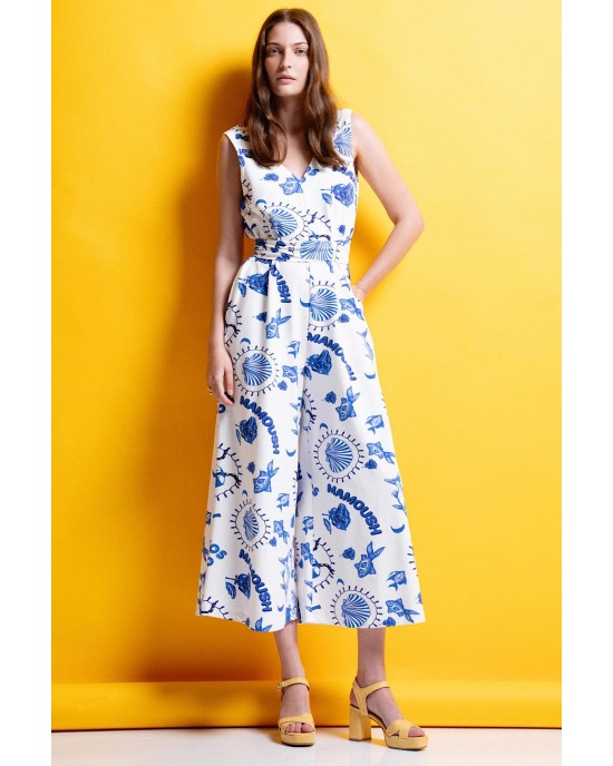 Mamoush Mia Blue/White Ολόσωμη Φόρμα Mamoush Mia Blue/White Ολόσωμη Φόρμα