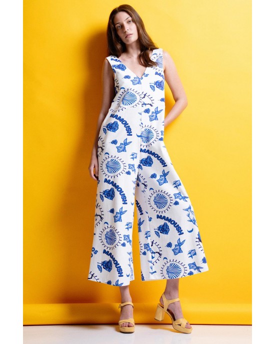 Mamoush Mia Blue/White Ολόσωμη Φόρμα Mamoush Mia Blue/White Ολόσωμη Φόρμα