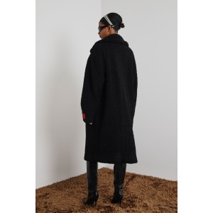 Mamoush Norma Boukle Fur Black Παλτό