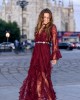 Mya Collection Novelisse Maroon Maxi Φόρεμα