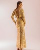 MYA Collection Finley Gold Maxi Φόρεμα