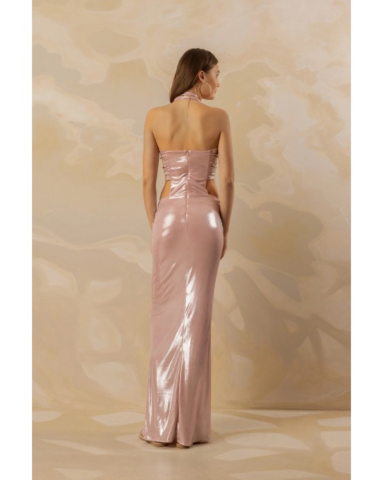 MYA Collection Sakura Pink Nude Maxi Φόρεμα