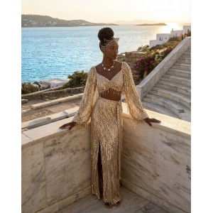 Mya Collection Nyx Top & Maxi Φούστα
