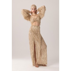 Mya Collection Nyx Top & Maxi Φούστα