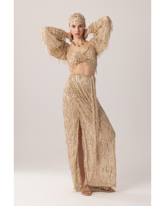 Mya Collection Nyx Top & Maxi Φούστα