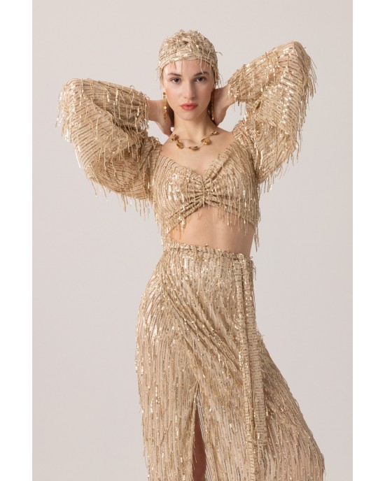 Mya Collection Nyx Top & Maxi Φούστα