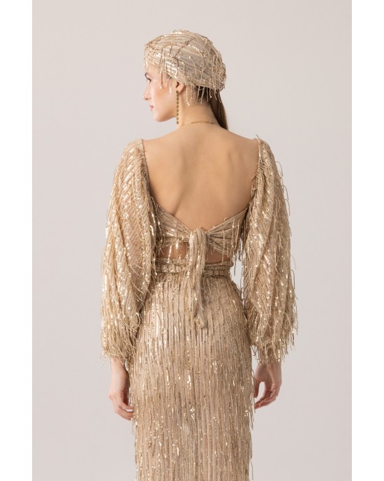 Mya Collection Nyx Top & Maxi Φούστα