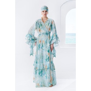 Mya Collection Nerissa Blue Kimono/Φόρεμα
