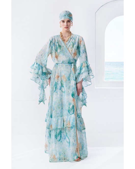 Mya Collection Nerissa Blue Kimono/Φόρεμα