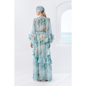 Mya Collection Nerissa Blue Kimono/Φόρεμα