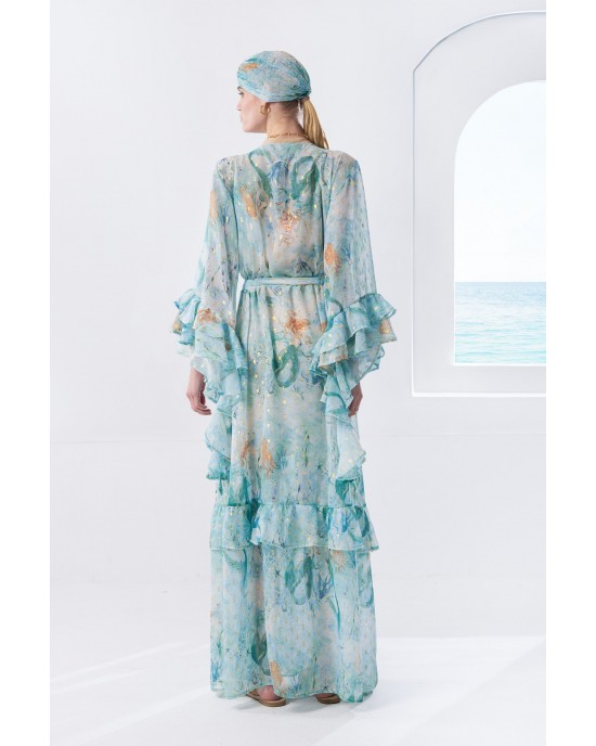 Mya Collection Nerissa Blue Kimono/Φόρεμα