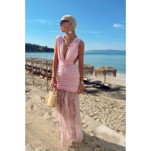 Mya Collection Scarlet Maxi Φόρεμα