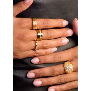 MYA-BAY Cuff Mini Star Gold Δαχτυλίδι