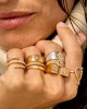 MYA-BAY Cuff Mini Dots Gold Δαχτυλίδι