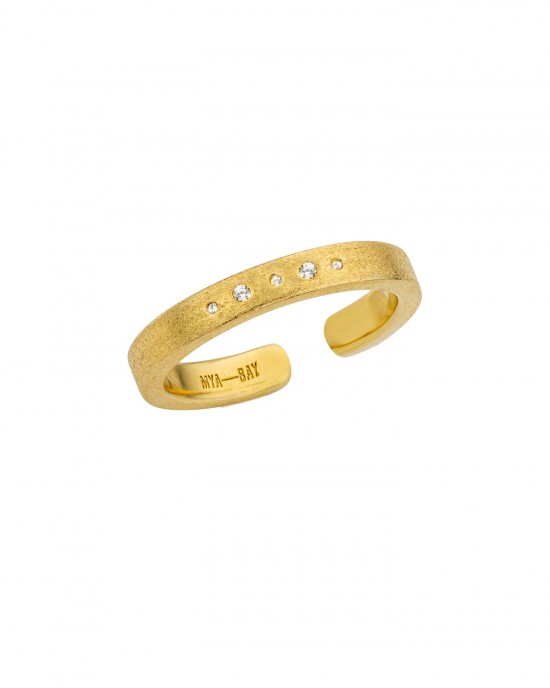 MYA-BAY Cuff Mini Dots Gold Δαχτυλίδι