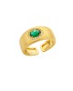 MYA-BAY Dynasty Cuff Green Δαχτυλίδι