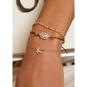 MYA-BAY Gold Shiny Art Deco Βραχιόλι MYA-BAY Gold Shiny Art Deco Βραχιόλι