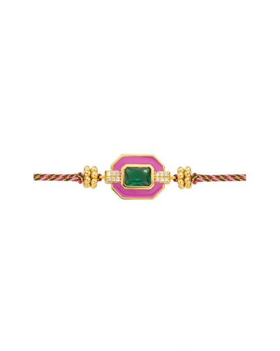 MYA-BAY Art Deco Fuchsia Βραχιόλι