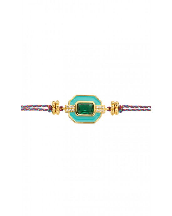 MYA-BAY Art Deco Turquoise Βραχιόλι