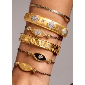 MYA-BAY Black Diwali Iris Βραχιόλι MYA-BAY Black Diwali Iris Βραχιόλι