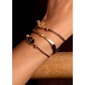 MYA-BAY Black Chennai Iris Βραχιόλι MYA-BAY Black Chennai Iris Βραχιόλι