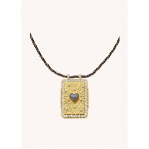 MYA-BAY Labradorite Heart Boheme Κολιέ