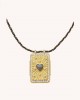 MYA-BAY Labradorite Heart Boheme Κολιέ