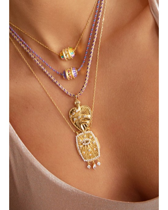 MYA-BAY Purple Talisman Κολιέ