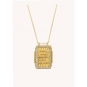 MYA-BAY Blue Rainbow Heart Twice Boheme Κολιέ