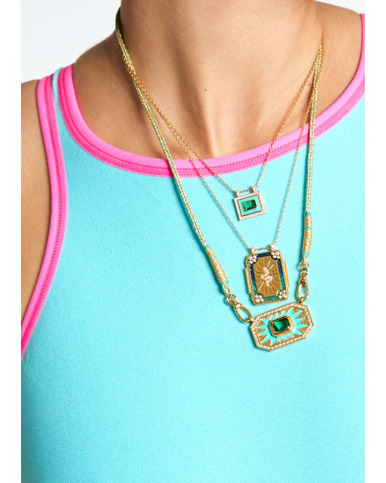 Mya-BAY Yucatan Light Turquoise Κολιέ