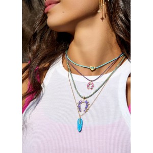 MYA-BAY Plume Turquoise Κολιέ