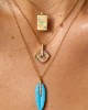 MYA-BAY Plume Turquoise Κολιέ