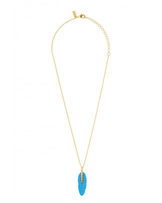 MYA-BAY Plume Turquoise Κολιέ