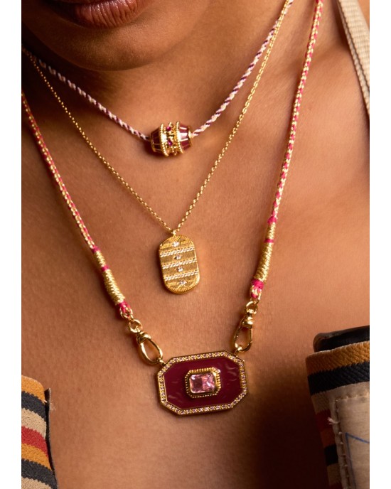 MYA-BAY Burgundy Yucatan Κολιέ