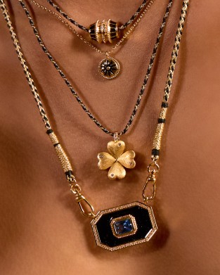 MYA-BAY Yucatan Shiny Black Κολιέ