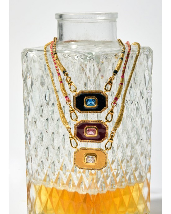 MYA-BAY Yucatan Shiny Black Κολιέ