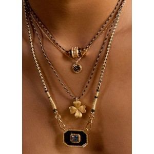 MYA-BAY Black Flower Κολιέ MYA-BAY Black Flower Κολιέ