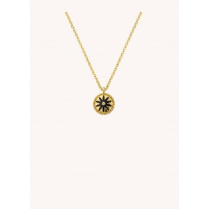 MYA-BAY Flower Black Κολιέ