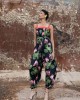 Maeda Black Printed Ολόσωμη Φόρμα