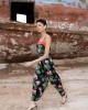 Maeda Black Printed Ολόσωμη Φόρμα