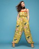 Maeda Printed Wide-Leg Yellow Ολόσωμη Φόρμα