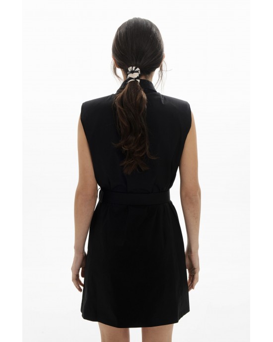 Mamoush Alina Vest Lined Black Φόρεμα