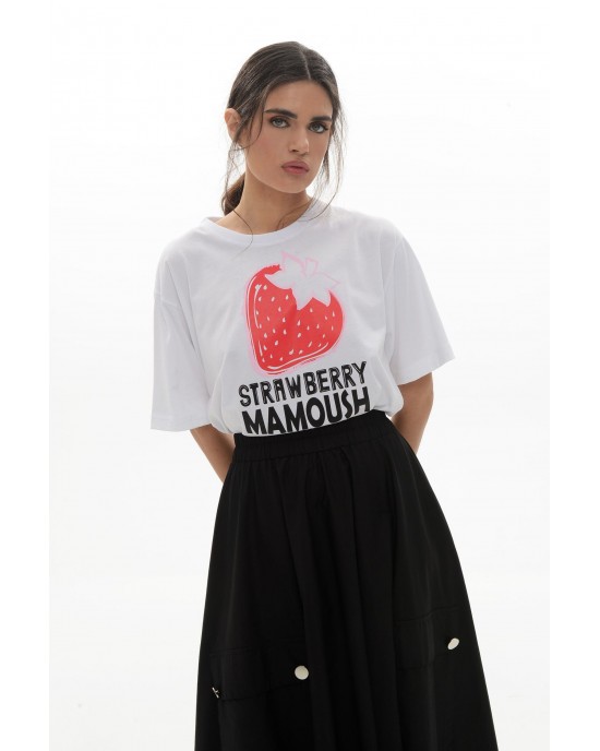 Mamoush Marina Strawberry Oversized Μπλούζα