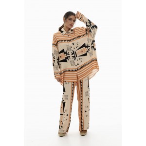 Mamoush Adel Oversized Πουκάμισο & Aicia Παντελόνι