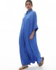 Mamoush Silvia Oversized Long Electric Blue Φόρεμα