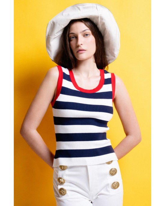 Mamoush Marina Blue White Stripes Μπλούζα