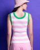 Mamoush Marina Pink White Stripes Μπλούζα