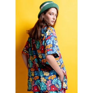 Mamoush Poppy Blue Floral Πουκάμισο