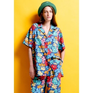 Mamoush Poppy Blue Floral Πουκάμισο