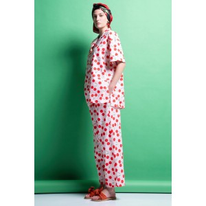 Mamoush Elly Cherry Cropped Παντελόνι